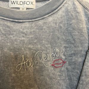 Wildfox Au Revoir Road trip sweatshirt sz S